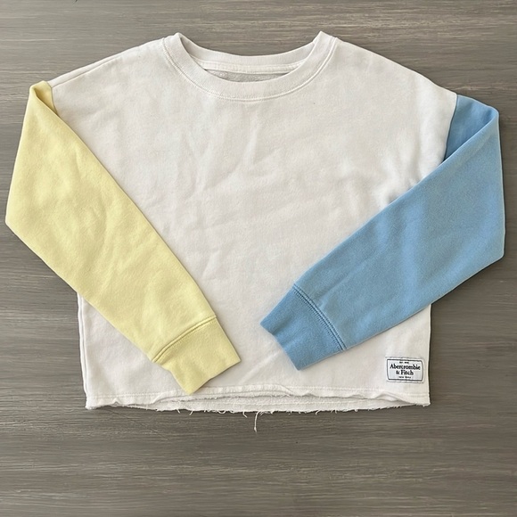 Abercrombie Kids Color Block Crewneck Sweatshirt - Picture 1 of 4